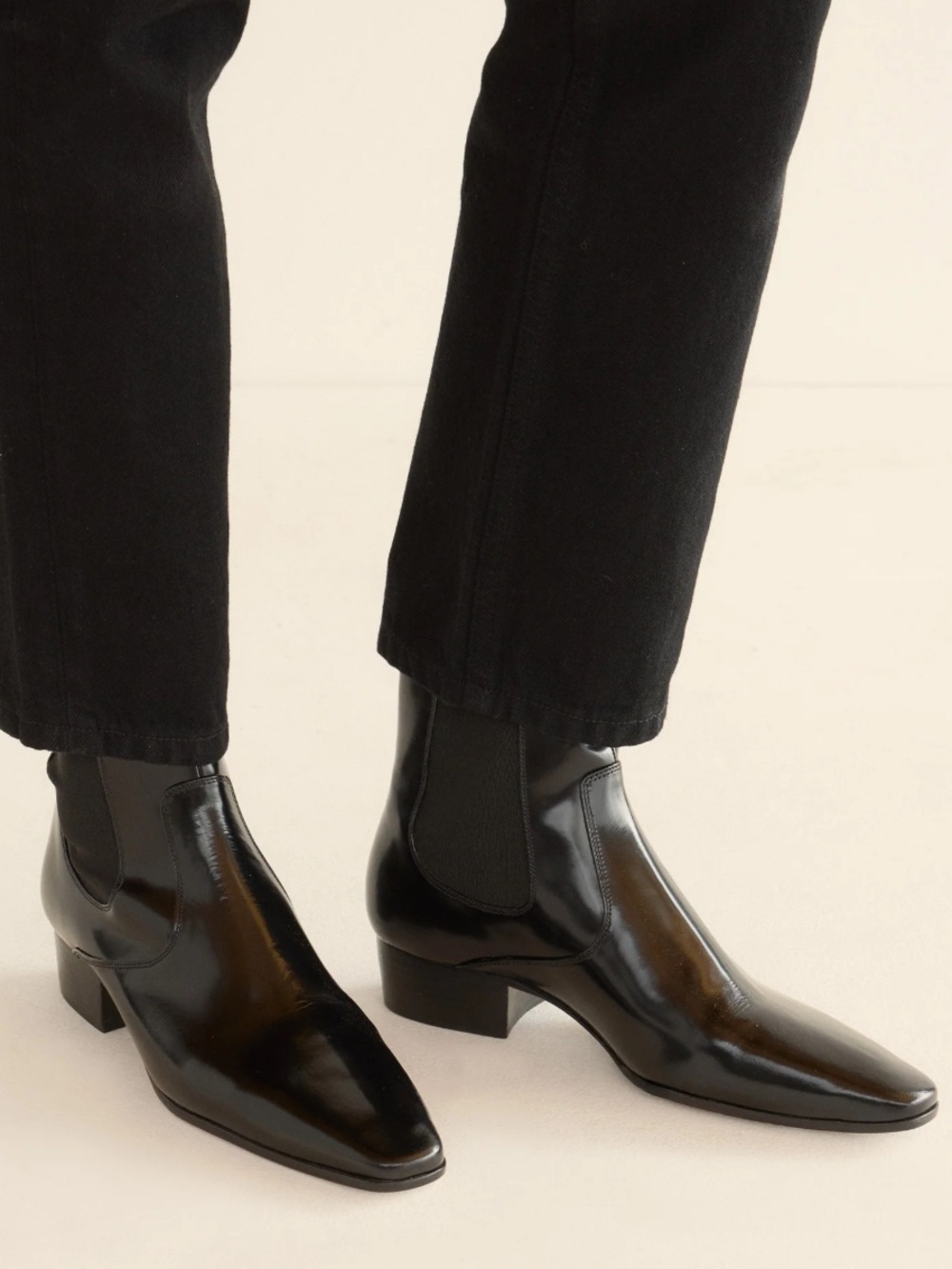 Doen Black Box Calf Normandy Boot - size 39.5